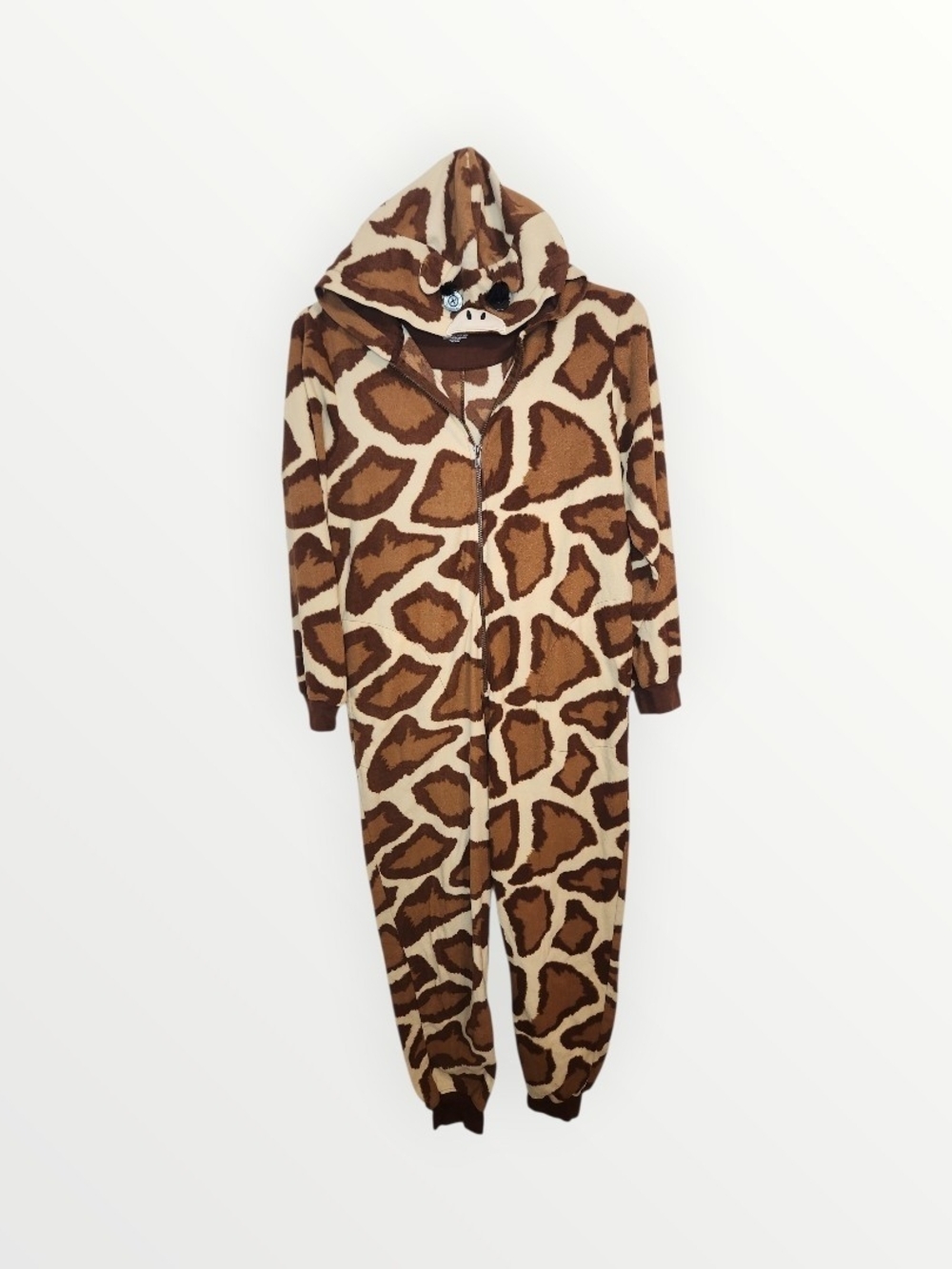 Nick & Nora Giraffe Sleepwear One Piece Pajamas Adult Unisex Size Small